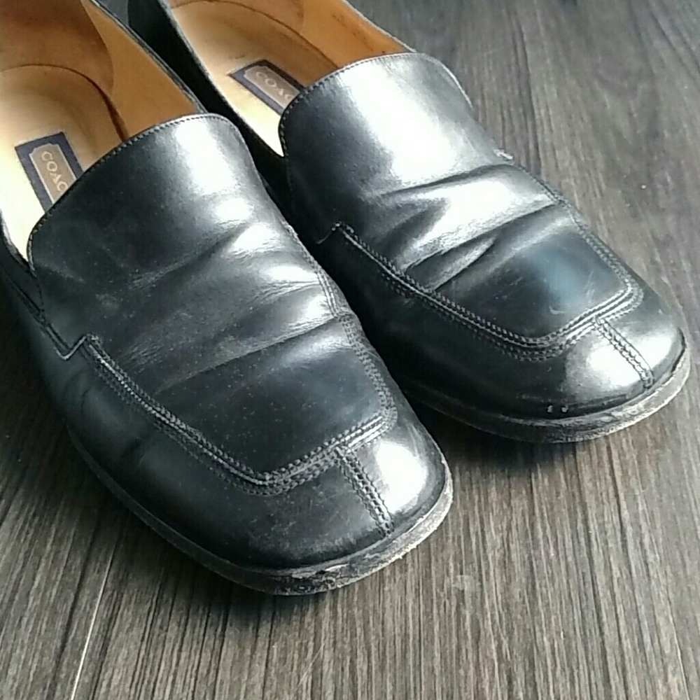 Coach Leather Loafer Heel J 322 Sz 10 B Italy